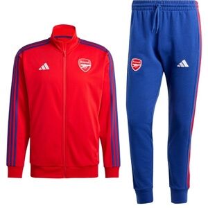 Adidas Men's Red and Blue Tracksuit